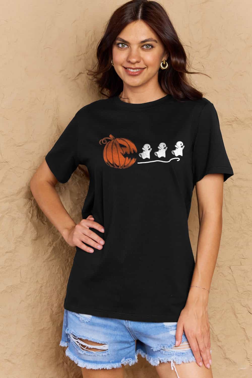 *APP EXCLUSIVE* Jack-O'-Lantern Graphic Cotton T-Shirt