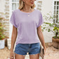 * APP EXCLUSIVE* Eyelet Short Sleeve Top