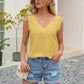 *APP EXCLUSIVE* Cutout Vneck Open Back Tank Top
