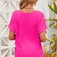 *APP EXCLUSIVE* Vneck Short Sleeve Top