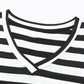 *APP EXCLUSIVE* Striped Vneck Side Slit Maxi Dress