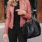 *APP EXCLUSIVE* Mock Neck Zip Up Jacket