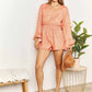 *APP EXCLUSIVE* Flare Sleeve Surplice Romper
