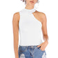 *APP EXCLUSIVE* Asymmetrical Sleeveless Rib-Knit Top