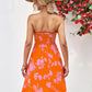 *APP EXCLUSIVE* Floral Frill Trim Strapless Smocked Dress