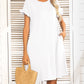 *APP EXCLUSIVE* Round Neck Flounce Sleeve Dress with Pockets
