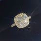 *APP EXCLUSIVE* 3 Carat Moissanite 925 Sterling Silver Square Ring