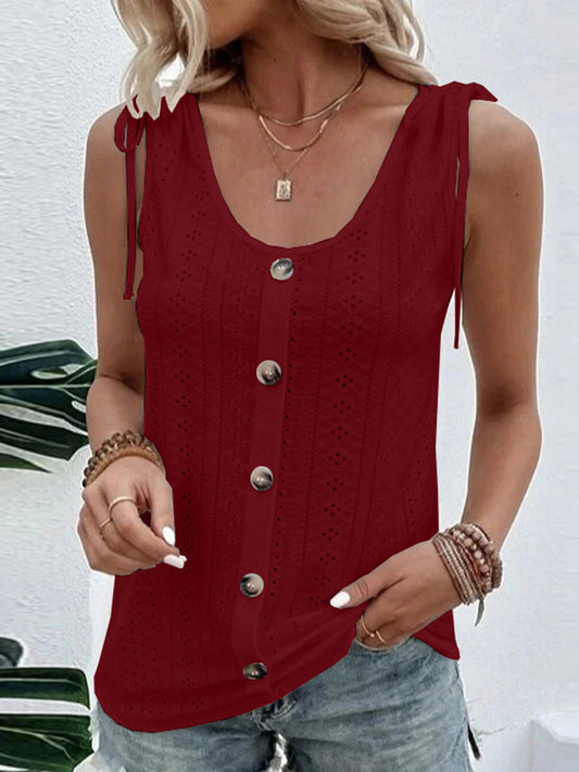 *APP EXCLUSIVE* Scoop Neck Sleeveless Tank Top