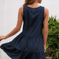 *APP EXCLUSIVE* Tassel Tie Lace Trim Sleeveless Dress