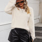 *APP EXCLUSIVE* Lace Detail Cutout Long Sleeve Pullover Sweater