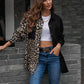 *APP EXCLUSIVE* Leopard Collared Neck Dropped Shoulder Shirt