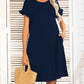 *APP EXCLUSIVE* Round Neck Flounce Sleeve Dress with Pockets