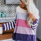 *APP EXCLUSIVE* Colorblock Boat Neck Dropped Shoulder Sweater