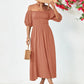 *APP EXCLUSIVE* Off-Shoulder Balloon Sleeve Midi Dress