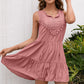 *APP EXCLUSIVE* Tassel Tie Lace Trim Sleeveless Dress