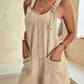 Scoop Neck Romper with Pockets