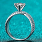 *App Exclusive* 1 Carat Moissanite Crisscross Ring