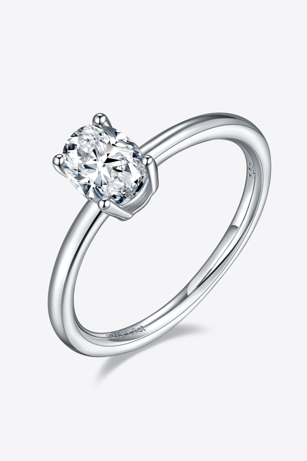 *APP EXCLUSIVE* 1 Carat Moissanite 925 Sterling Silver Solitaire Ring