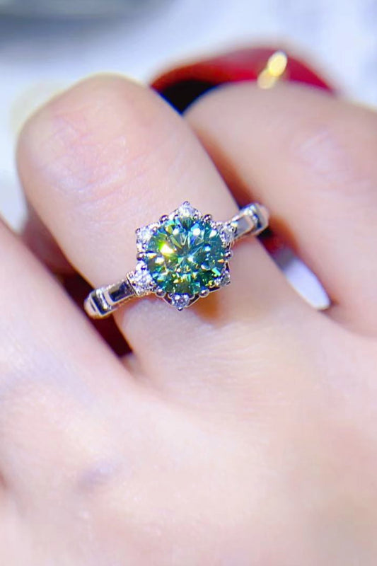 *APP EXCLUSIVE* 1 Carat Moissanite 925 Sterling Silver Ring