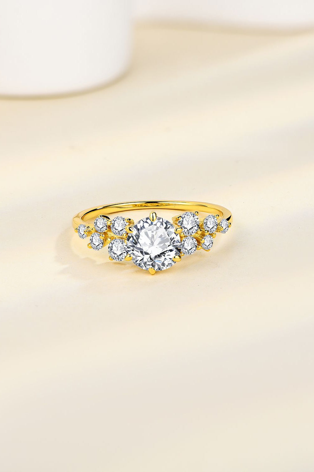 *APP EXCLUSIVE* 1.4 Carat Moissanite 925 Sterling Silver 14K Gold plated Ring