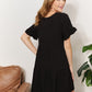 *APP EXCLUSIVE* Vneck Flounce Sleeve Tiered Dress
