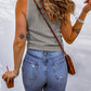 *App Exclusive* Waffle-Knit Scoop Neck Tank Top