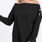 Boatneck Button Blouse