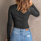 Peek-a-boo Long Sleeve Top