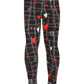 Valentine's Kids Black Hearts Leggings