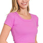 Seamless Ribbed Crop Top