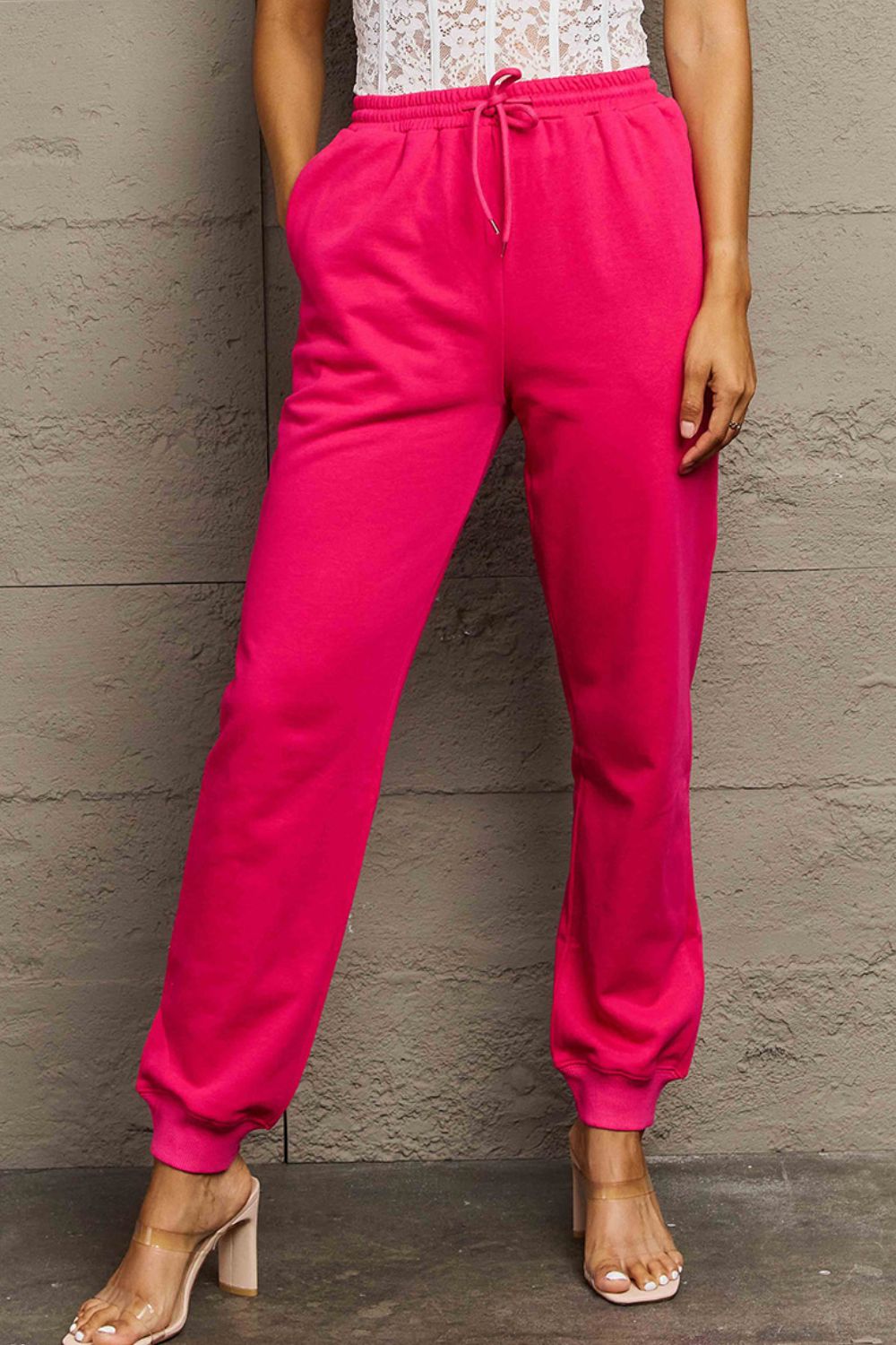 *APP EXCLUSIVE* Solid Drawstring Joggers