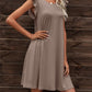 *APP EXCLUSIVE* Round Neck Flutter Sleeve Dress with Pockets