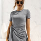 *APP EXCLUSIVE* Cuffed Sleeve Side Tie Dress