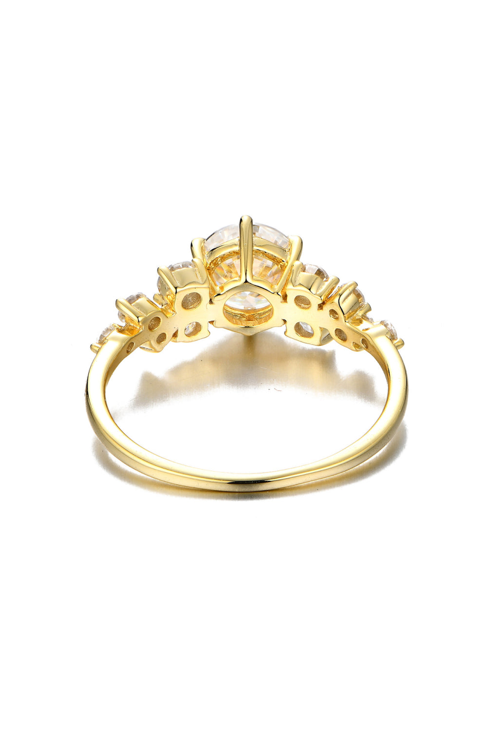 *APP EXCLUSIVE* 1.4 Carat Moissanite 925 Sterling Silver 14K Gold plated Ring