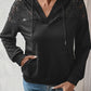 *APP EXCLUSIVE* Lace Trim Dropped Shoulder Hoodie