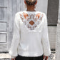 *APP EXCLUSIVE* Lace Detail Cutout Long Sleeve Pullover Sweater