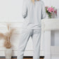 Top and Drawstring Pants Lounge Set