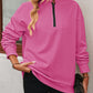 *APP EXCLUSIVE* Zip-Up Dropped Shoulder Sweatshirt