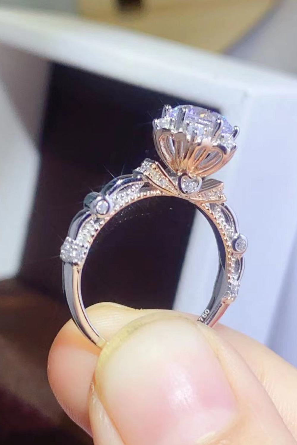*APP EXCLUSIVE* 1 Carat Moissanite 925 Sterling Silver Ring