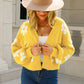 *App Exclusive* Floral Open Front Fuzzy Cardigan