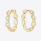 *APP EXCLUSIVE* Moissanite Crisscross Hoop Earrings