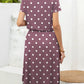 *APP EXCLUSIVE* Round Neck Short Sleeve Slit Dress with Pockets