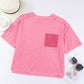 *APP EXCLUSIVE* Round Neck Top with Pocket