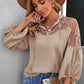 *APP EXCLUSIVE* Embroidered Tie-Neck Puff Sleeve Blouse