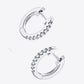 Moissanite 925 Sterling Silver Huggie Earrings
