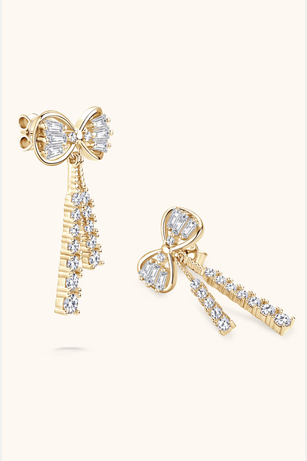 * APP EXCLUSIVE* 1.12 Carat Moissanite 925 Sterling Silver Bow Earrings