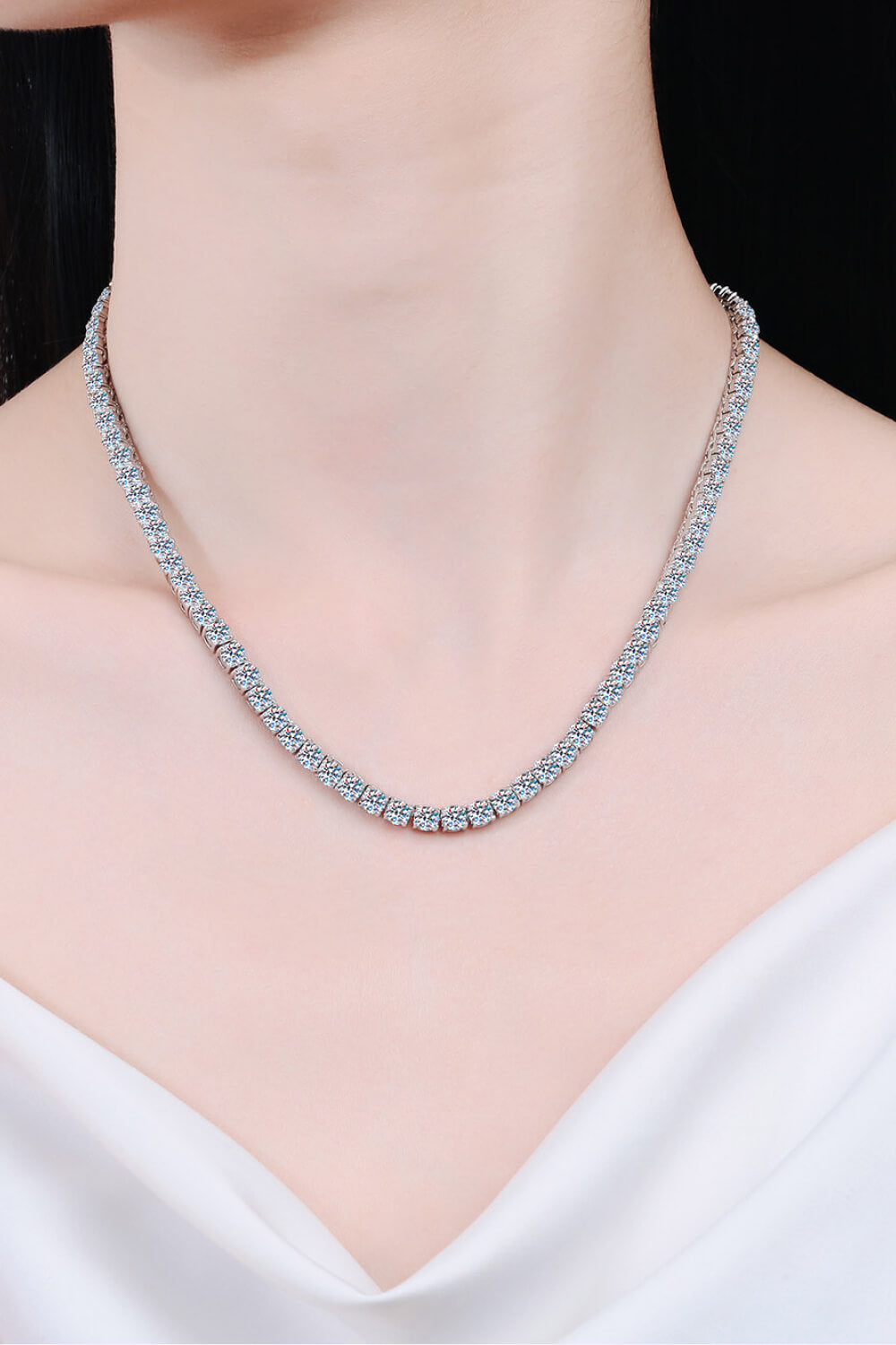 *APP EXCLUSIVE* Moissanite Rhodium-Plated Necklace