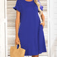 *APP EXCLUSIVE* Round Neck Flounce Sleeve Dress with Pockets