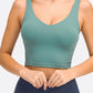 *APP EXCLUSIVE* Deep Vneck Crop Sports Bra