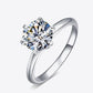 *APP EXCLUSIVE* 925 Sterling Silver 3 Carat Moissanite 6-Prong Ring